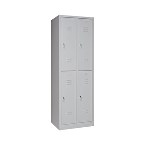 Metal Elbise Dolabı, Kilitli Dolap, Soyunma Dolabı, Elbise Dolabı, 4 Kapılı
