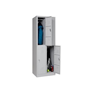 Metal Elbise Dolabı, Kilitli Dolap, Soyunma Dolabı, Elbise Dolabı, 4 Kapılı