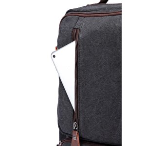 C-active Kanvas Kumaş Büyük Boy Sırt Çantası 1260 A.kahve