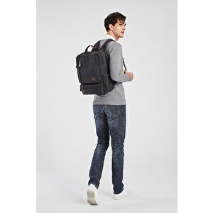 C-active Kanvas Kumaş Büyük Boy Sırt Çantası 1260 A.kahve