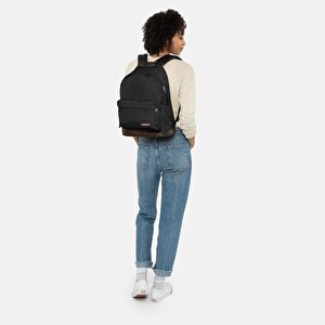 Eastpak Sırt Çantası Wyoming Altı Derili Black Ek0008110081
