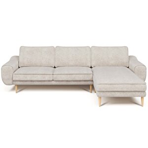 Klem 280 X 171 Köşe Ahşap Ayak - Doğal Doku Fildişi