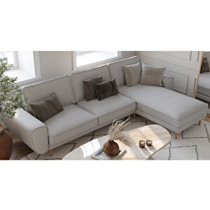 Klem 280 X 171 Köşe Ahşap Ayak - Keten Çakıl