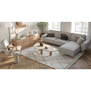 Klem 280 X 171 Köşe Ahşap Ayak - Keten Çakıl