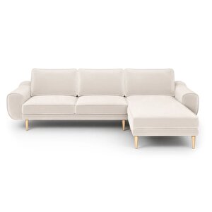 Klem 280 X 171 Köşe Ahşap Ayak - Kadife Vanilya