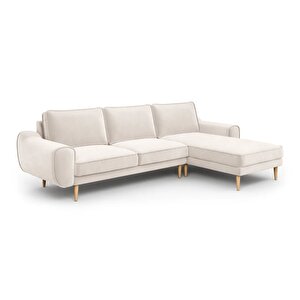 Klem 280 X 171 Köşe Ahşap Ayak - Kadife Vanilya
