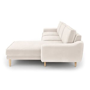 Klem 280 X 171 Köşe Ahşap Ayak - Kadife Vanilya