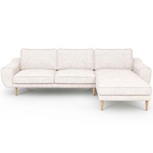 Klem 280 X 171 Köşe Ahşap Ayak - Fitilli Kadife Kemik
