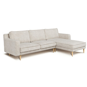 Klem Slim 266 X 171 Köşe Ahşap Ayak - Doğal Doku Fildişi