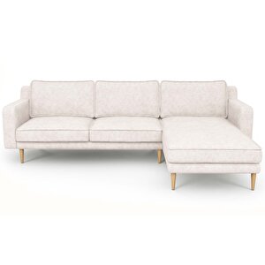 Klem Slim 266 X 171 Köşe Ahşap Ayak - Fitilli Kadife Kemik