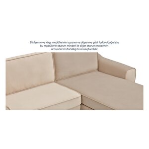 Klem 280 X 171 Köşe Ahşap Ayak - Kadife