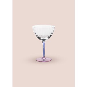 The Mia Ayaklı Cam Dondurma Kasesi Mavi Pembe 240 Ml