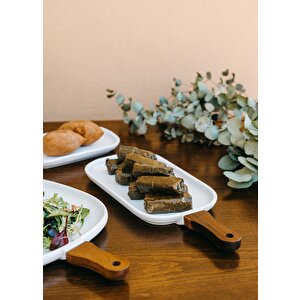 The Mia Woody Porselen Servis 35x15 Cm
