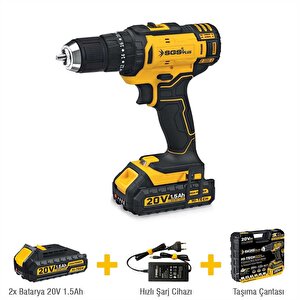 Sgs Akülü Darbeli Matkap/vidalama Seti 20 Volt 1,5 Ah