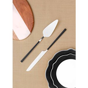 Bianco Pasta Servis Takımı Gümüş 2 Parça Ckb0251