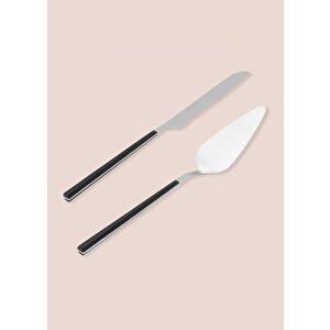 Bianco Pasta Servis Takımı Gümüş 2 Parça Ckb0251