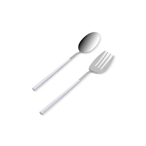 Bianco Salata Servis Takımı Gümüş 2 Parça Ckb0246