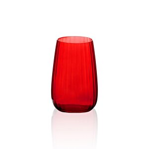 Cam Su Bardağı Kırmızı 600 Ml Brd0122