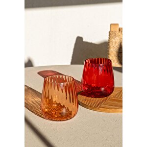 Cam Su Bardağı Kırmızı 450 Ml Brd0126