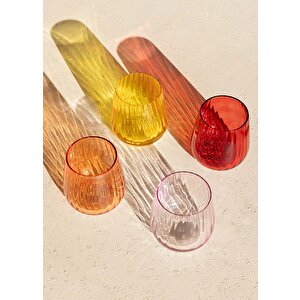 Cam Su Bardağı Kırmızı 450 Ml Brd0126