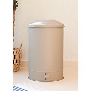 Stripe Mutfak Çöp Kovası Bej 37 Lt