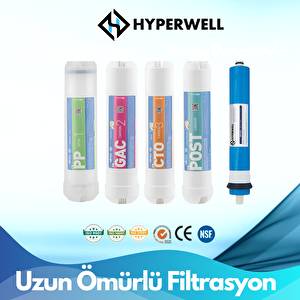 Hyperwell Turkuaz 10 Aşamalı Mineralli Pompalı Su Arıtma Cihazı
