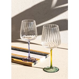 Şarap Kadehi Sarı Yeşil 600 Ml