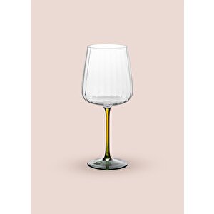 The Mia Şarap Kadehi Sarı Yeşil 600 Ml
