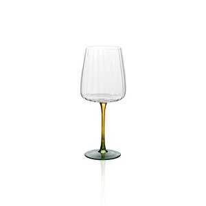 The Mia Şarap Kadehi Sarı Yeşil 500 Ml