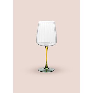 The Mia Şarap Kadehi Sarı Yeşil 500 Ml