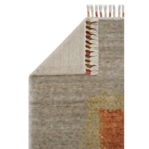 Cool Halı Galata 07 Bej Halı Otantik Salon Halısı İskandinav Halı Bambu Halı El Dokuma Koridor Halı