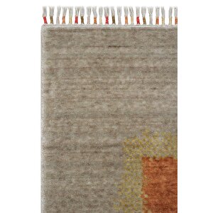 Galata 07 Bej Halı Otantik Salon Halısı İskandinav Halı Bambu Halı El Dokuma Koridor Halı 170x240 cm