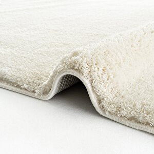 Cool Halı Comfy 1006 Krem Kolay Kullanım Hav Toz Vermez Yumuşak Dokulu Uzun Tüylü Modern Shaggy Halı