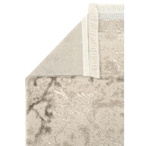 Cool Halı Arles 4327 Gri Krem Halı Oturma Odası Dokuma Makine Halısı Kesme Halı Yolluk Salon Halısı