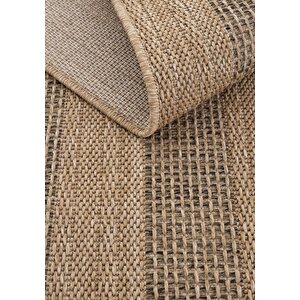 Cool Halı Atina 9101 Haki Bej Yolluk Oturma Odası Halısı Çerçeveli Hasır Halı Kilim Antre Halısı