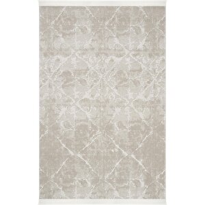 Arles 4328 Krem Beyaz Halı Yatak Odası Halısı Dokuma Makine Halısı Kesme Halı Salon Halısı 120x180 cm