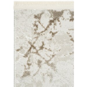 Cool Halı Arles 4329 Krem Vizon Halı Dokuma Makine Halısı Kesme Halı Yolluk Yatak Odası Halısı