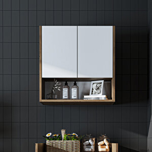 Roomart Çamaşır-kurutma Makinesi Dolabı Kapaklı Üst Dolabı Banyo Dolabı 65 Cm