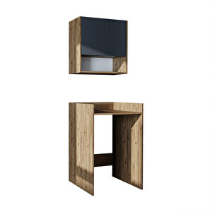 Roomart Çamaşır-kurutma Makinesi Dolabı+ Üst Dolabı, Banyo Dolabı 65 Cm