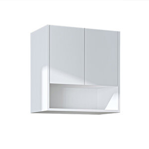 Roomart Çamaşır-kurutma Makinesi Dolabı Kapaklı Üst Dolabı Banyo Dolabı 65 Cm