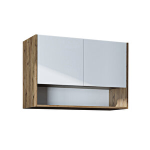 Çamaşır-kurutma Makinesi Dolabı Kapaklı Üst Dolabı Banyo Dolabı 100 Cm