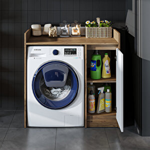 Çamaşır-kurutma Makinesi Dolabı Tek Kapaklı Banyo Dolabı 100 Cm