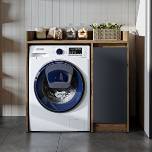 Çamaşır-kurutma Makinesi Dolabı Tek Kapaklı Banyo Dolabı 100 Cm