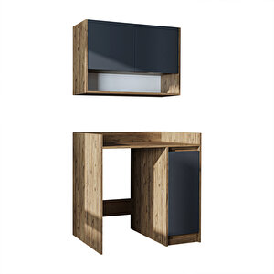 Roomart Çamaşır-kurutma Makinesi Dolabı+ Üst Dolabı, Banyo Dolabı 100 Cm