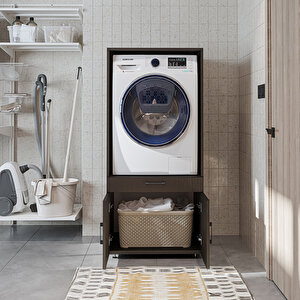 Tek Çekmeceli Ve Kapaklı  Çamaşır Ve Kurutma Makinesi Dolabı, Banyo Dolabı