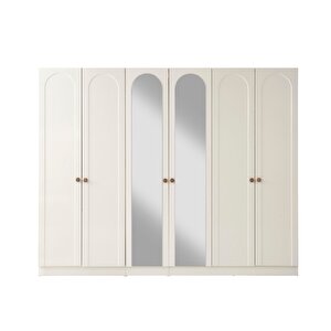 Lena 6 Kapaklı Gardırop %100 Mdf | Ücretsiz Teslimat Ve Kurulum