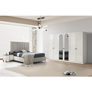 Lena 6 Kapaklı Gardırop %100 Mdf | Ücretsiz Teslimat Ve Kurulum