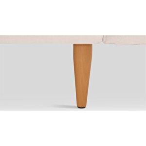 Klem Slim Tekli Koltuk Large Ahşap Ayak - Kadife