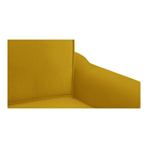 Klem Üçlü Koltuk Ahşap Ayak - Kadife