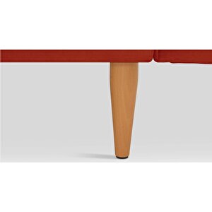 Klem Slim Tekli Koltuk Large Ahşap Ayak - Kadife